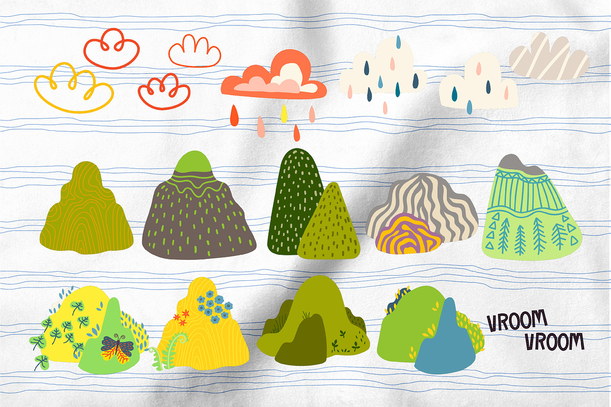 Kids set cute cars., a Pattern Graphic by KundolaArt (Photo 9 of 11)