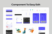 AIRTIX - Airways Ticket Booking UI, an UI Kit Template by Lumina_ui_ux202 (Thumbnail 3 of 7)