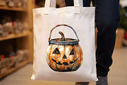 Vintage Halloween Clipart, a Seasonal Illustration by Rose Art (Thumbnail 5 of 7)