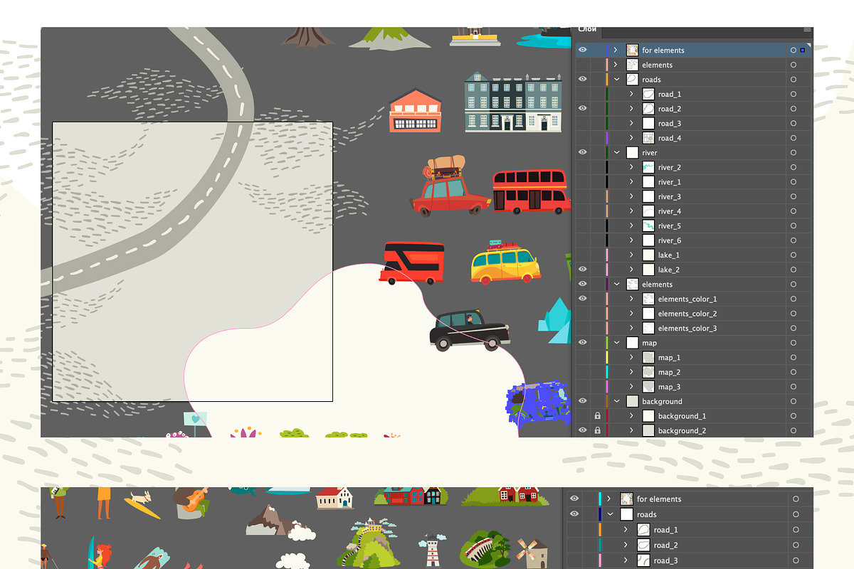 Cute MAP Creator NEW DIY, an Object Graphic by Rimma (Photo 8 of 8)