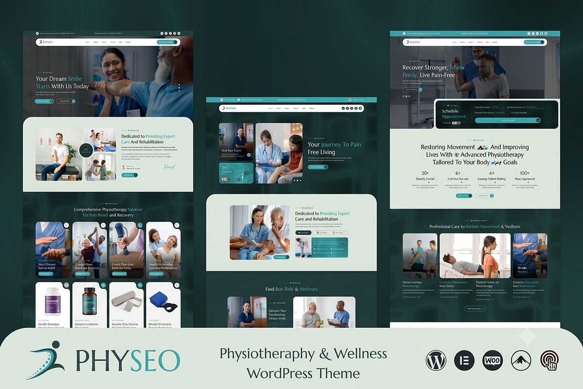Physeo Physiotherapy WordPress Theme, a WordPress Template by ThemesRain (Photo 1 of 3)