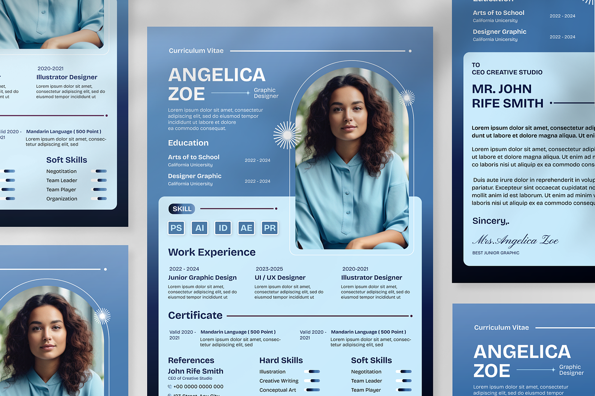 CV Resume, a Resume Template by SquidPixey (Photo 4 of 6)