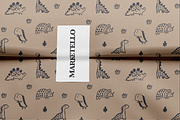 Cute Dinosaures Seamless Pattern, a Pattern Graphic by Marketello Studio (Thumbnail 2 of 11)