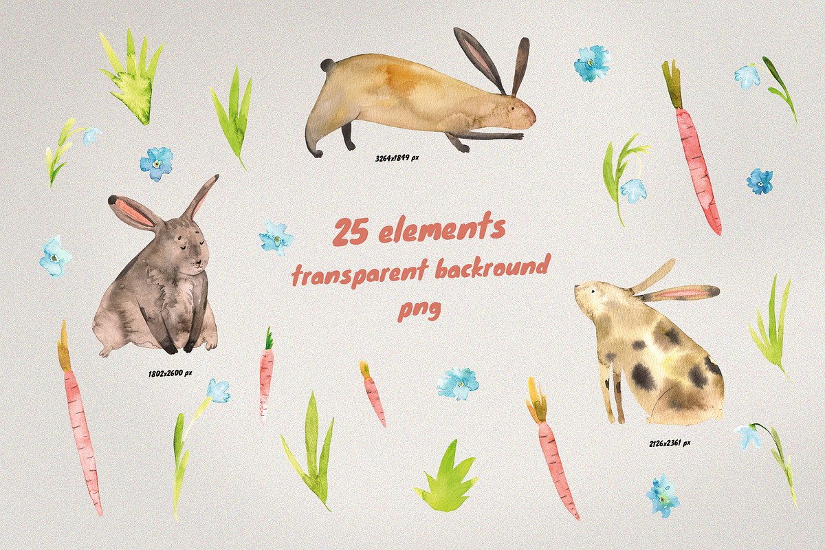 Spring Easter bunnies patterns, a Pattern Graphic by Vero Arts (Photo 5 of 10)