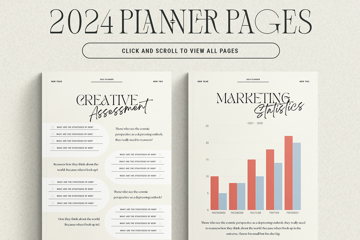 2024 Planner / Workbook for Canva, a Marketing Template by SilverStag Type Foundry (Photo 17 of 18)