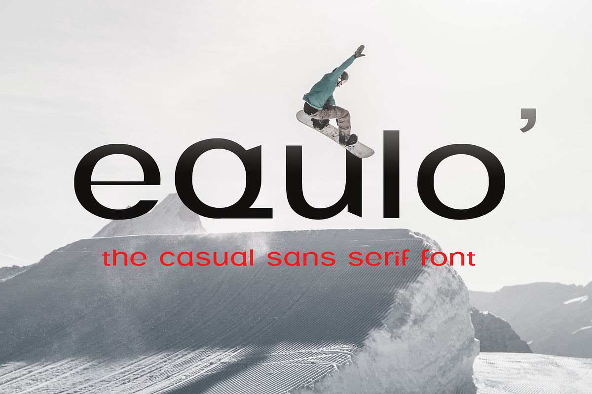 Equlo - Sans Serif Font, a Sans Serif Font by ivan_artnivora (Photo 1 of 4)