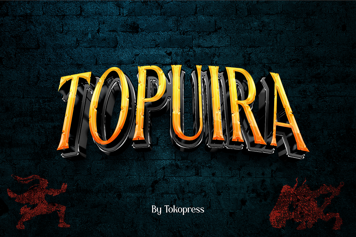 Topuira, a Serif Font by TokoPress (Photo 1 of 10)