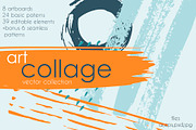 Art collage vector collection, a Pattern Graphic by Kate Art (Thumbnail 1 of 18)