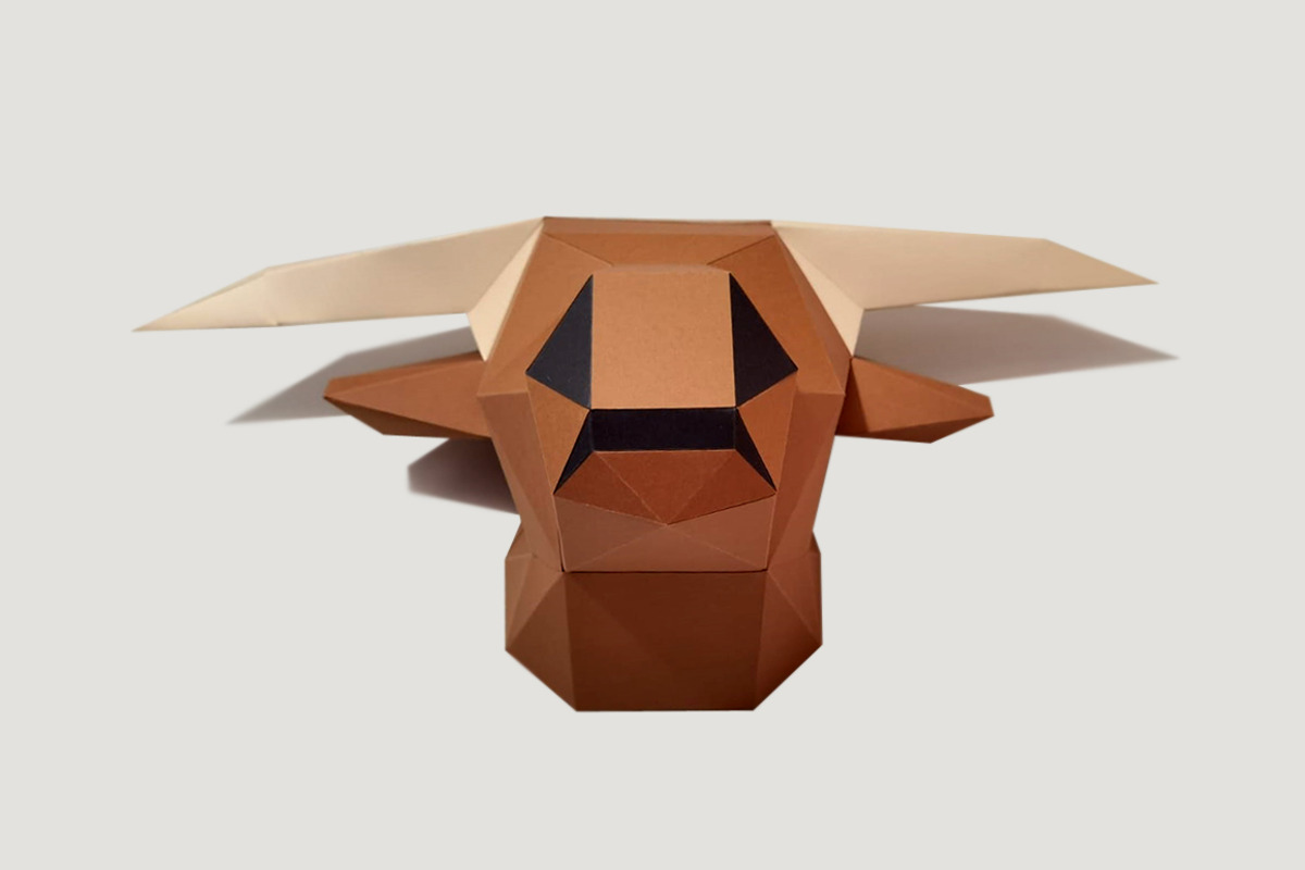 DIY Highland Cow - 3d papercraft, a Templates & Theme by PAPER amaze