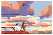 People looking at sky in nature set, a Person Illustration by Good Studio (Thumbnail 5 of 13)