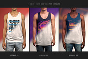 Men Tank Top Mockups, a Shirt Mockup by Indieground Design Inc. (Thumbnail 2 of 5)