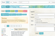Quarelle- Watercolor Bootstrap UI Ki, a Bootstrap Template by The Clever UI Company (Thumbnail 2 of 5)