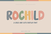 Rochild - Kids Font, a Sans Serif Font by Iqsiart Studio (Thumbnail 1 of 6)