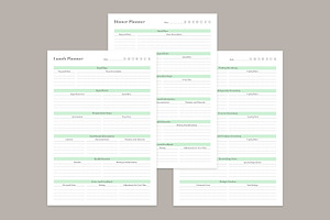 Meal Planning Pages Set V-08