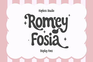 Romey Fosia Font