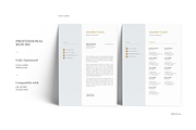 Clean Resume Template, a Resume Template by GraphicFlava (Thumbnail 4 of 8)