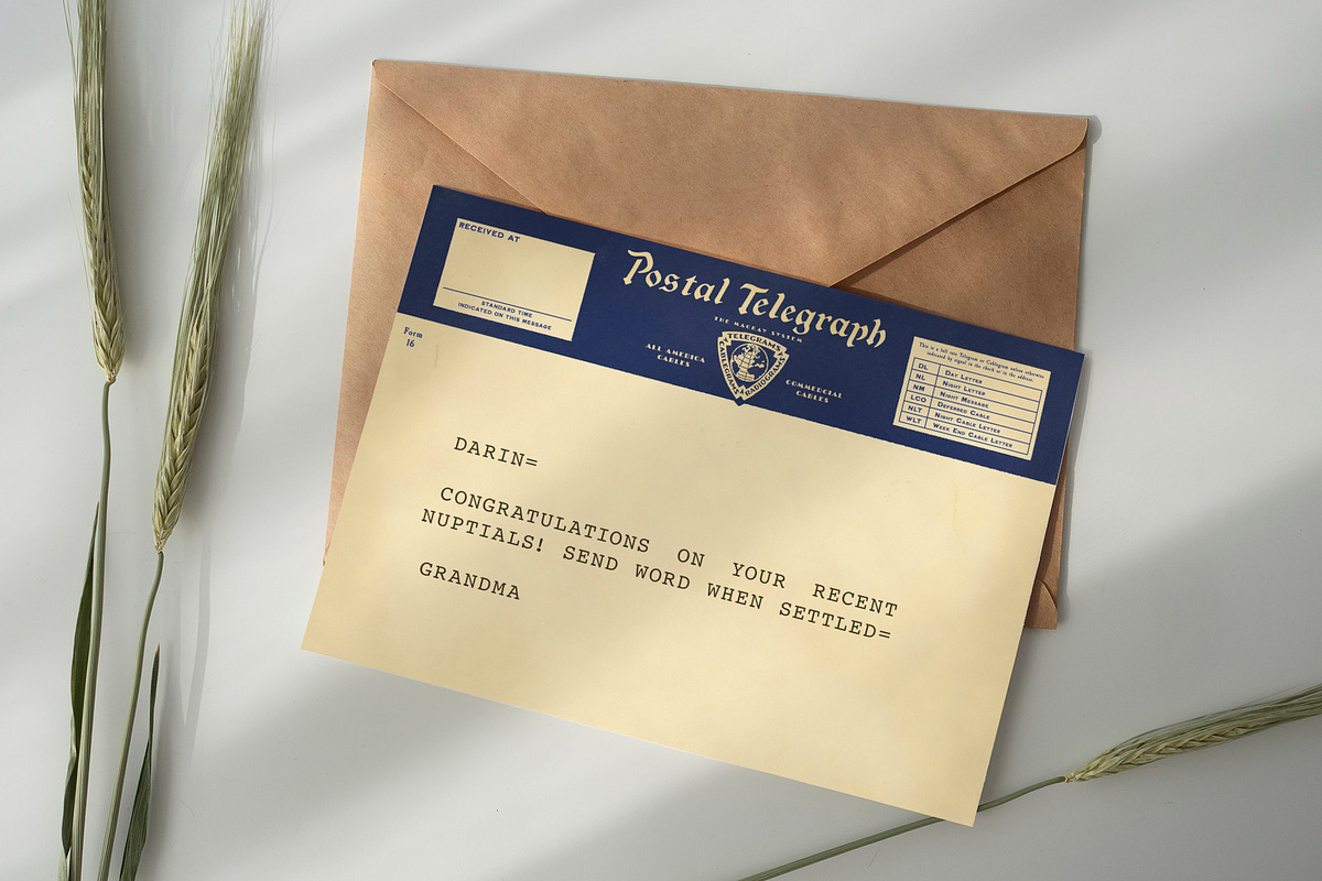 Vintage Telegrams Ephemera, an Object Graphic by The Digital Prop Shop (Photo 7 of 7)