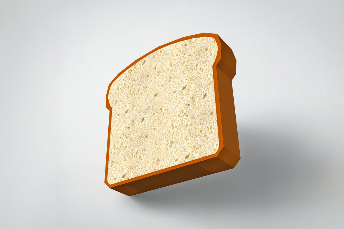 Bread slice - 3d papercraft, a Print Template by PAPER amaze (Photo 2 of 5)