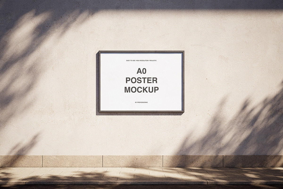 Poster Mockup Set, an Advertising Mockup by professorinc (Photo 5 of 5)
