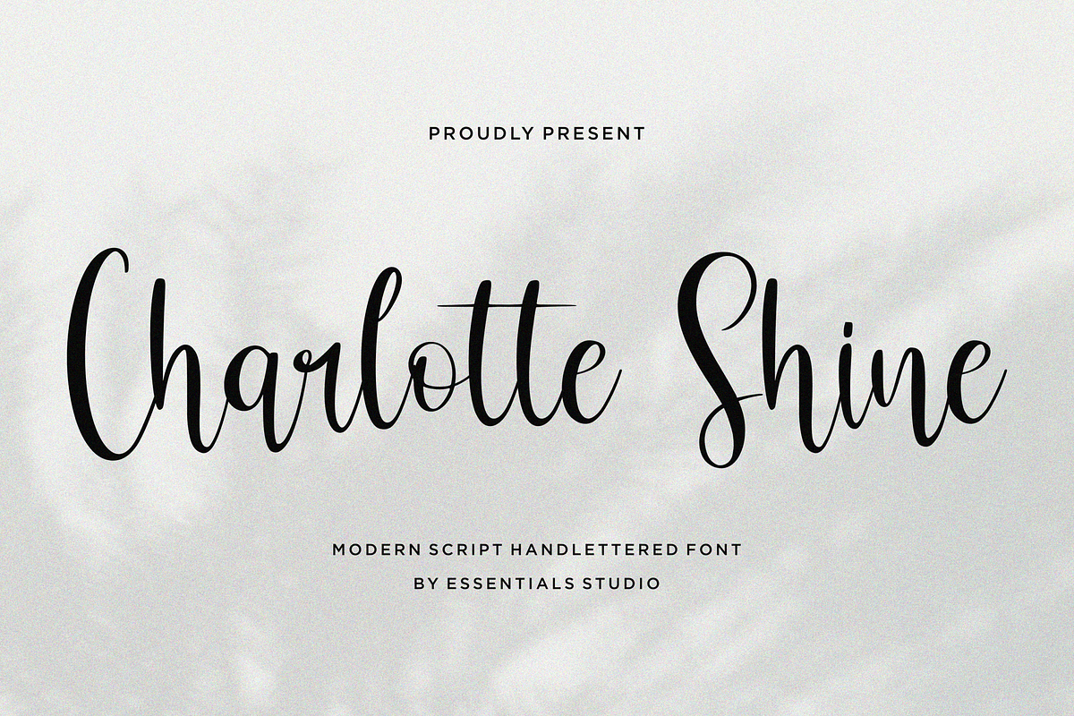 Charlote Shine, a Script Font by Essentials Studio (Photo 1 of 10)