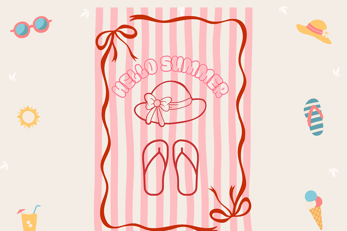 Hello Summer Illustrated Fun Graphic, a Shirt Mockup by Printable Design Store (Photo 1 of 5)