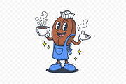 Coffee Bean Character Mascot, a Person Illustration by Partikusi Design (Thumbnail 3 of 3)
