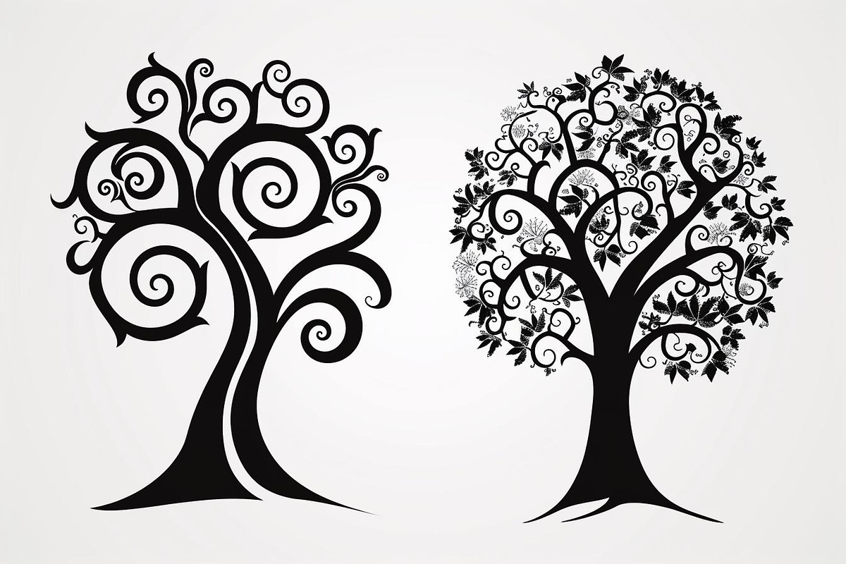 Tree Laser Cut Bundle | Decorative, a Graphic by jahid234 (Photo 7 of 9)