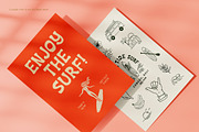 Surfer Girls Summer Graphics Set, an Illustration by Annakaroline (Thumbnail 5 of 6)