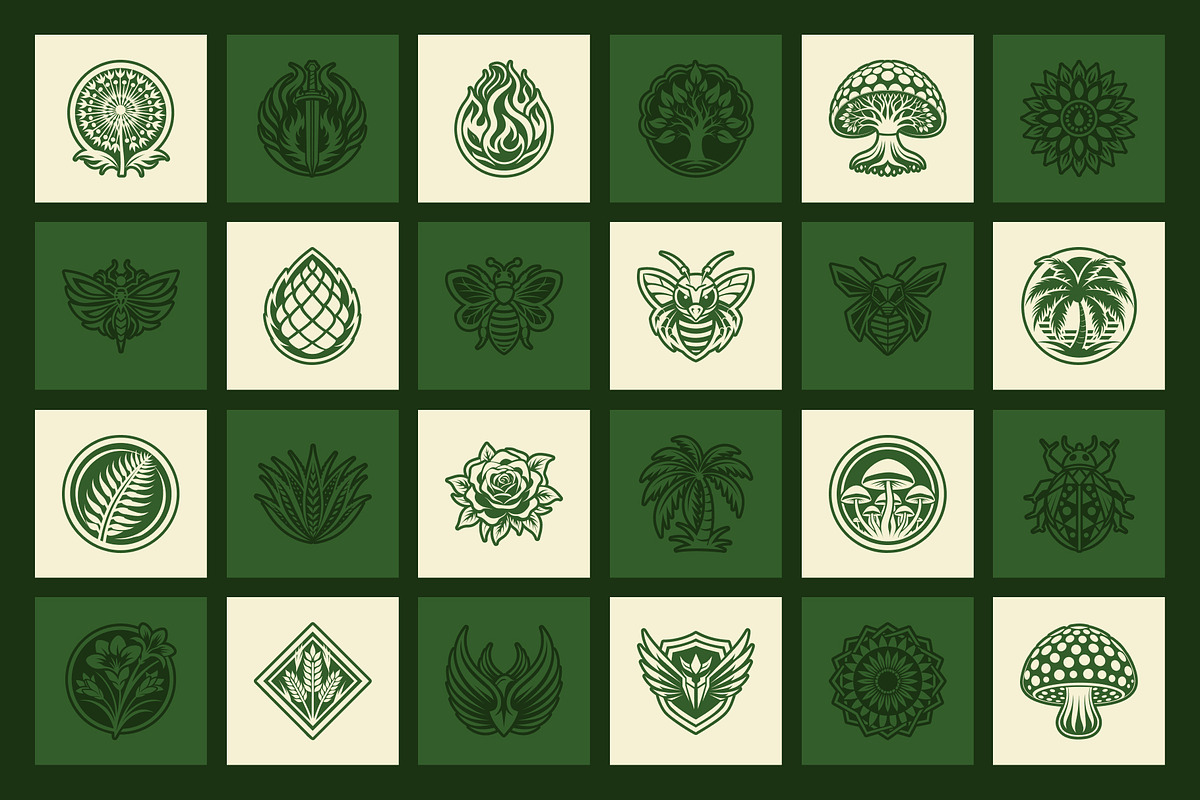 Nature Logo Bundle, a Solid Icon by Creative Stall (Photo 6 of 36)