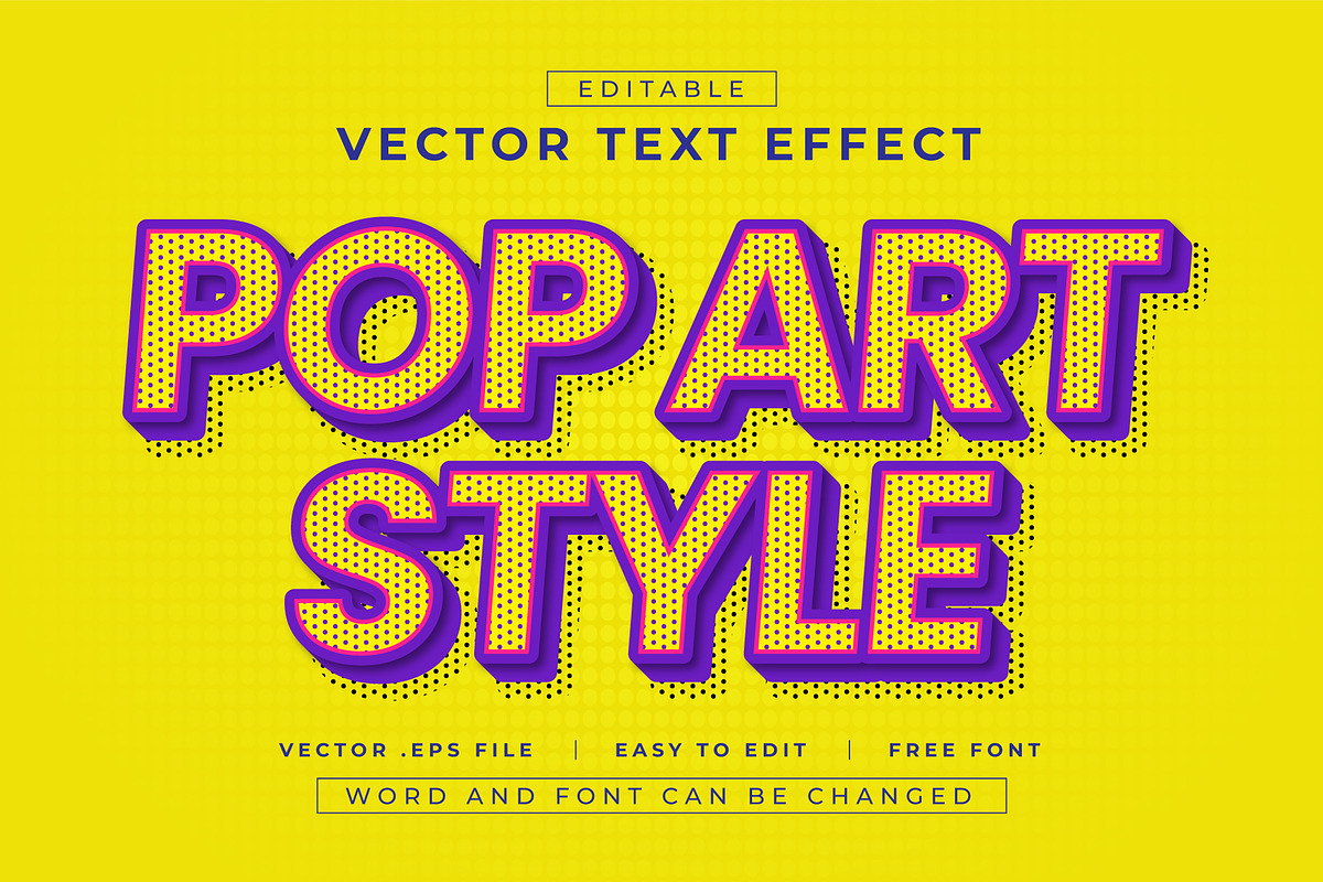 16 Pop Art Style Text Effects | EPS, a Layer Style Add-On by padilah_a (Photo 4 of 20)