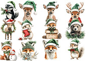 Winter Woodland Clipart, an Illustration by Designworld (Thumbnail 2 of 5)