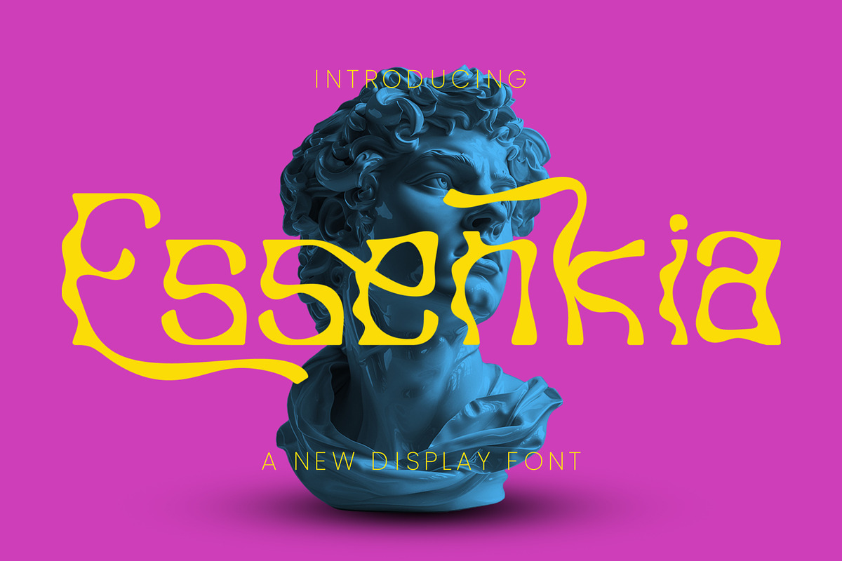 Essenkia - Curvy Display Font, a Sans Serif Font by Favo Write (Photo 1 of 9)