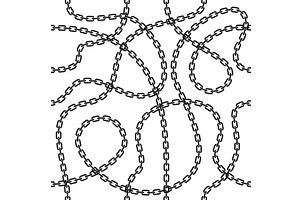 Seamless pattern chains. Jewelry, a Texture Illustration by YummyBuum