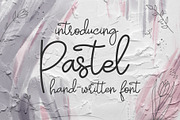 Pastel | hand-written font, a Script Font by Wander Designs (Thumbnail 1 of 6)