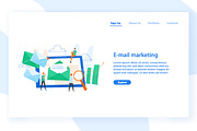 E-mail marketing concept banner, a Technology Illustration by Good Studio (Thumbnail 1 of 3)
