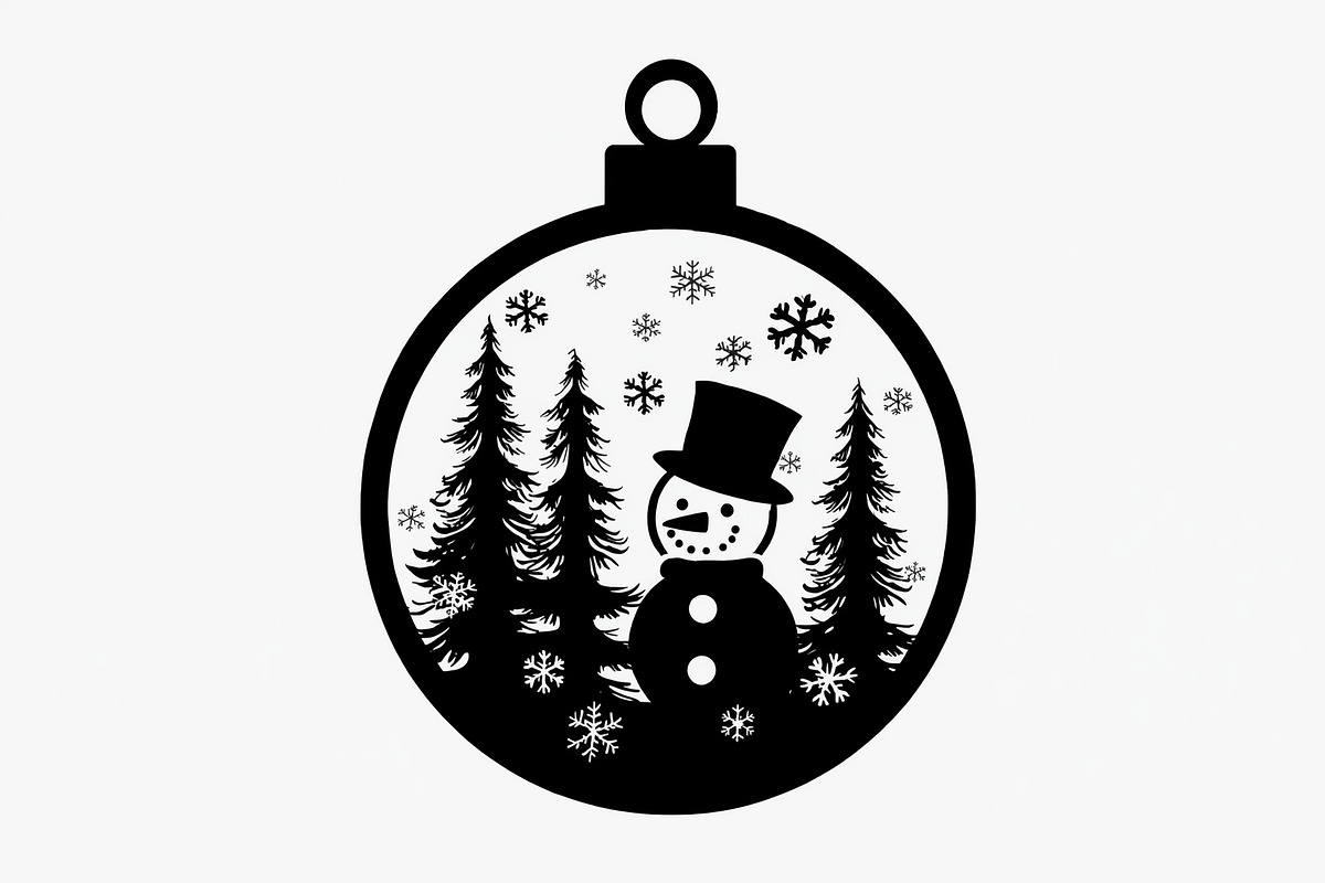 Christmas Laser Cut Ornament Bundle, a Graphic by Designer_Momina (Photo 9 of 14)