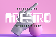 AREEIRO - Futuristic Tech Font, a Sans Serif Font by 177Studio (Thumbnail 1 of 6)