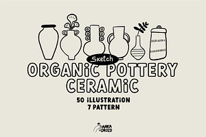 Sketch Pottery Ceramic, a Decorative Illustration by AnkaDrozd