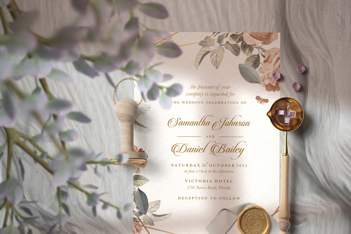 Botanical (Wedding Suite), an Invitation Template by EvitePapery (Photo 2 of 7)