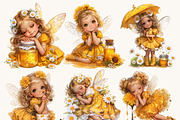 Daisy Fairies Girl Clipart Bundle, a Person Illustration by Design Scotch (Thumbnail 3 of 8)