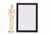 Black styled frame isolated mockup, a Print Template by JustLikeMyDesktop (Thumbnail 3 of 3)