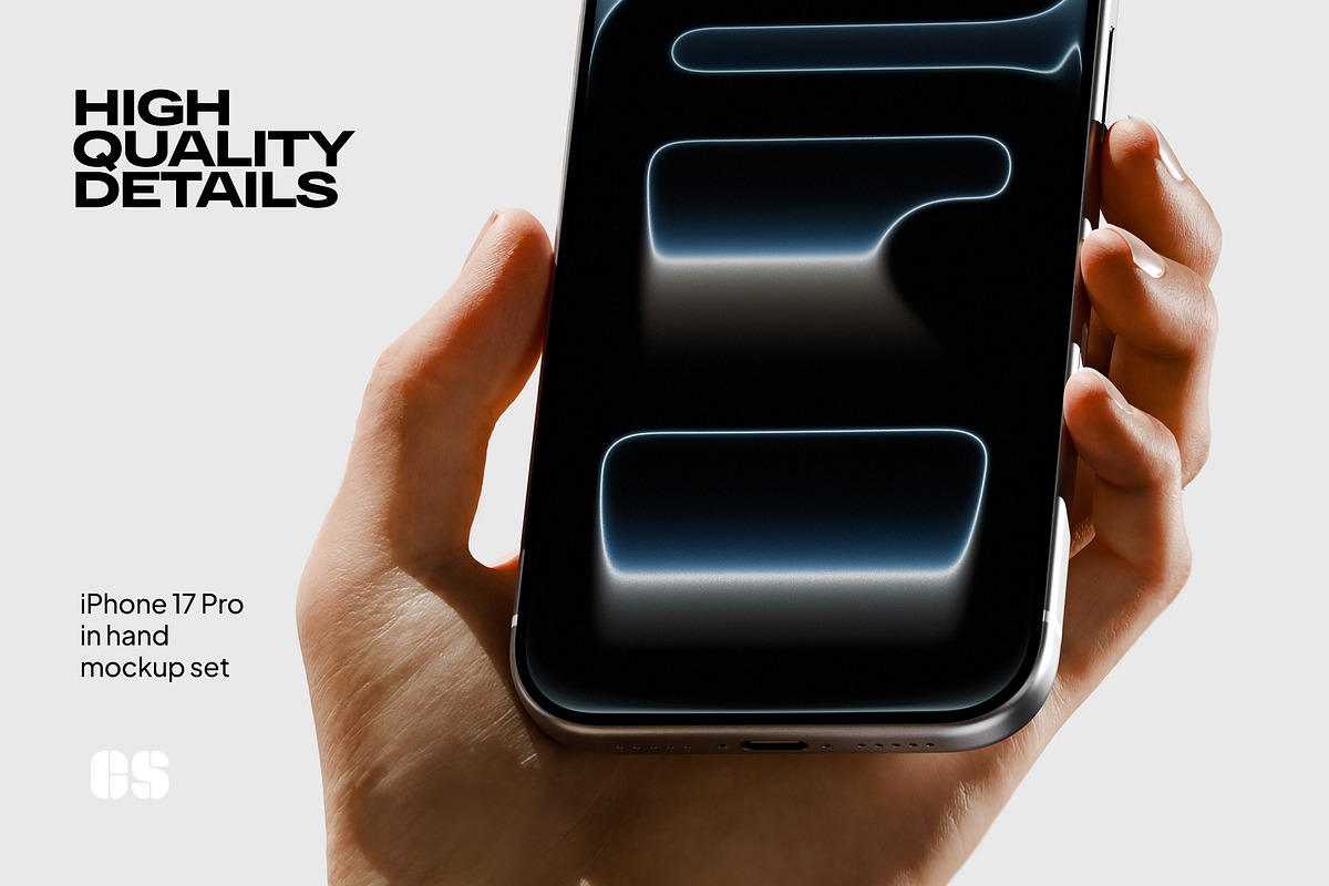 Holding iPhone 17 Pro Mockup Set 2, an iPhone Mockup by Croma Studio (Photo 4 of 4)