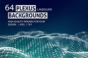 64 PLEXUS LANDSCAPE BACKGROUNDS, a Technology Illustration by AndisREA (Thumbnail 4 of 4)