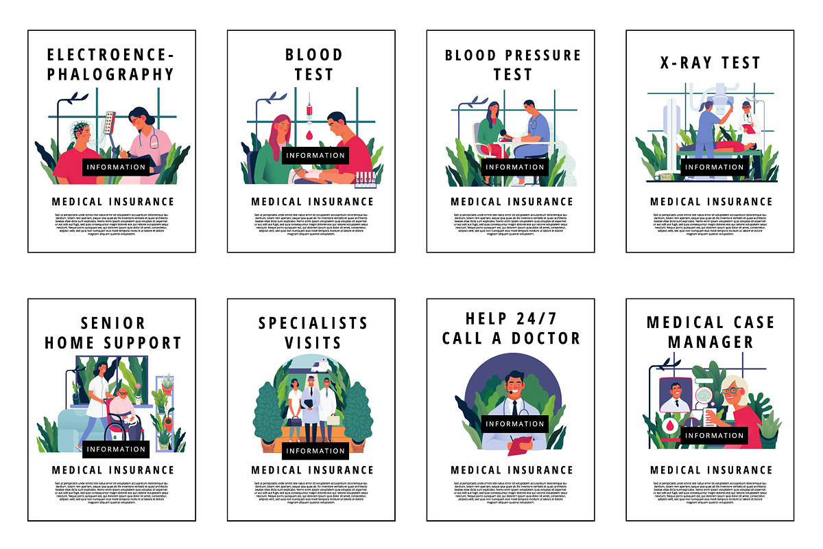 Part 1 Medical website illustrations, a Healthcare Illustration by Grivina's shop (Photo 34 of 37)