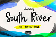 South River, a Font by YandiDesigns (Thumbnail 1 of 4)