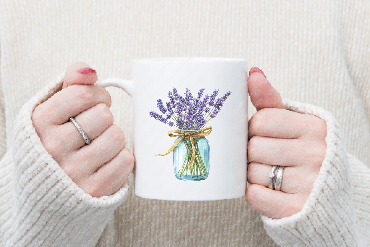 Lavender Mother’s Day Clipart, an Illustration by Watercolor design (Photo 12 of 13)