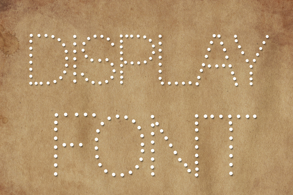 Dots Display Font preview 4