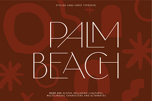 Palm Beach Ligature Summer Font Duo