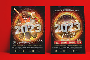 New Year NYE Eve Flyer 2023