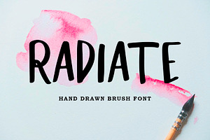 Radiate - All Caps Brush Font